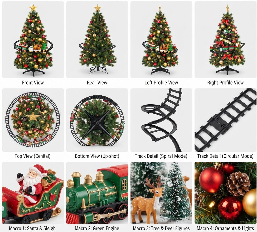 Tren Arbol humo sonido Luces JHX6606