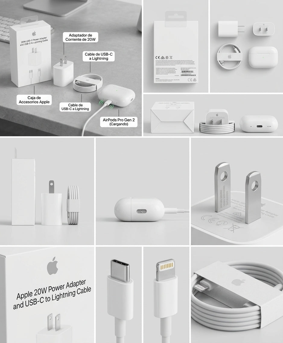 Cargador Apple 20W USB-C - Lightning