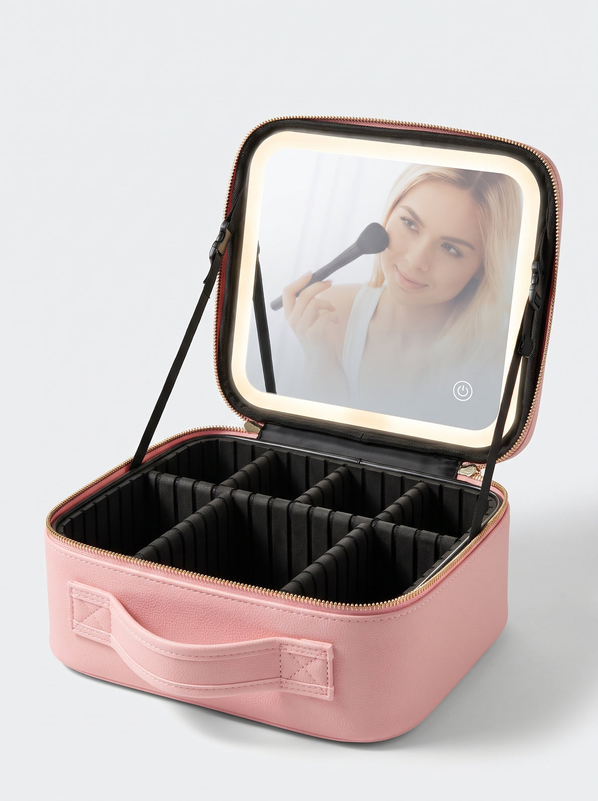 Cosmetiquera con luz led Mediana