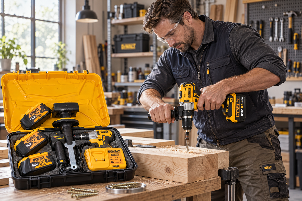 COMBO TALADRO PULIDORA TIPO DEWALT 128V